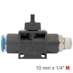 AIRCRAFT Pu Hose Fitting Valve 10mm X 1/4'm